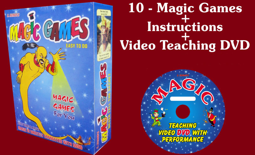10 Magic Games with instructions and video DVD